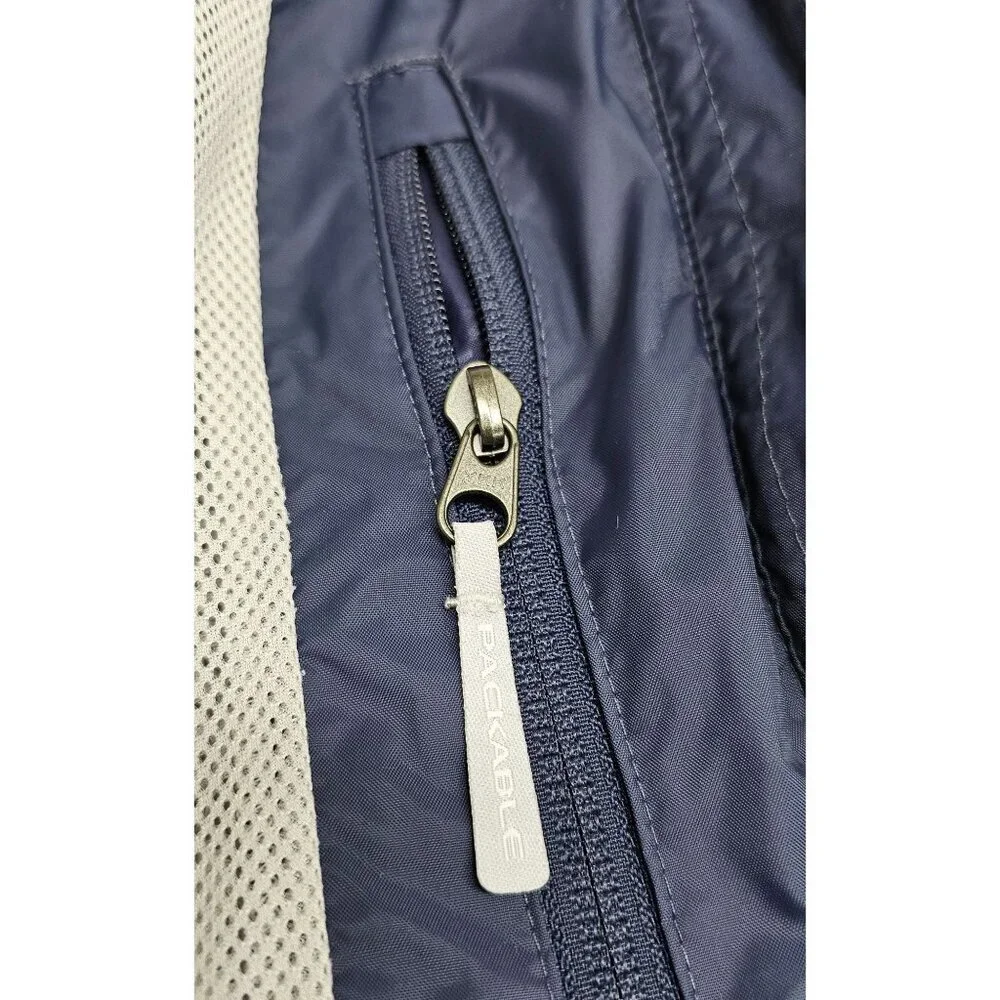 Columbia Omni-Tech Blue Women's Waterproof Hooded Jacket Size M - Picture 8 of 11